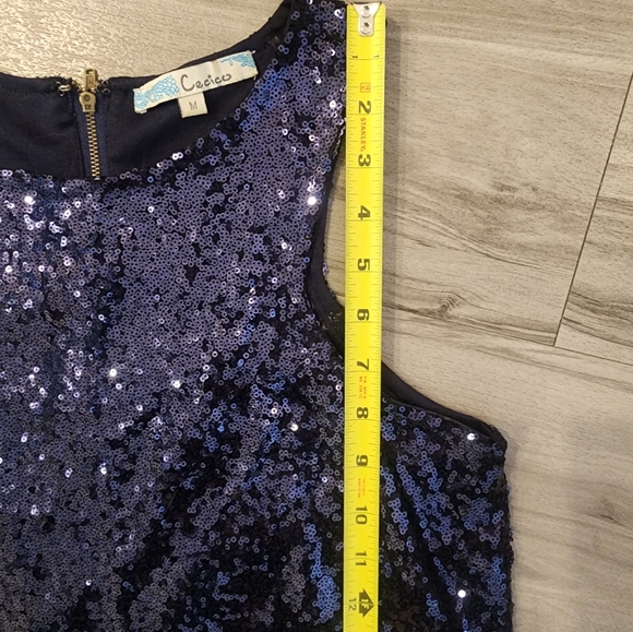 Blue Sequin Dress - Picture 6 of 7